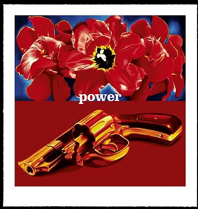 Siebdruck Huart - Flower Power Pop