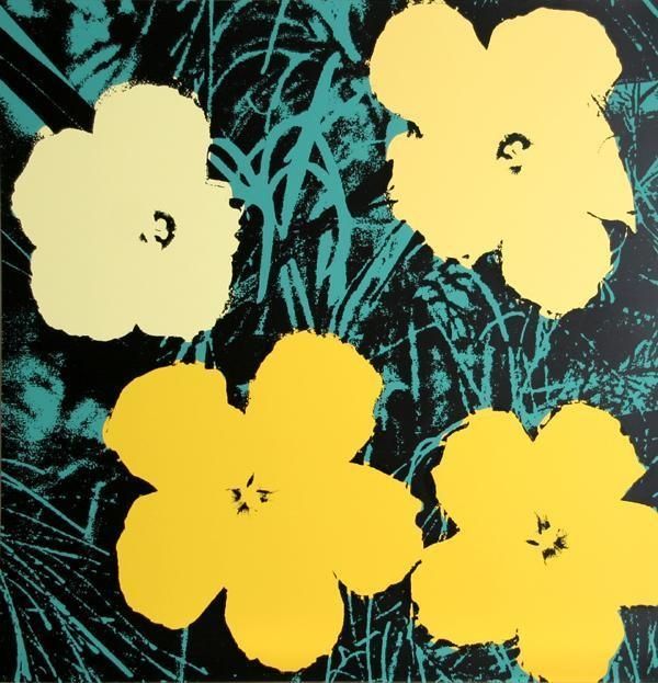 Siebdruck Warhol - Flowers