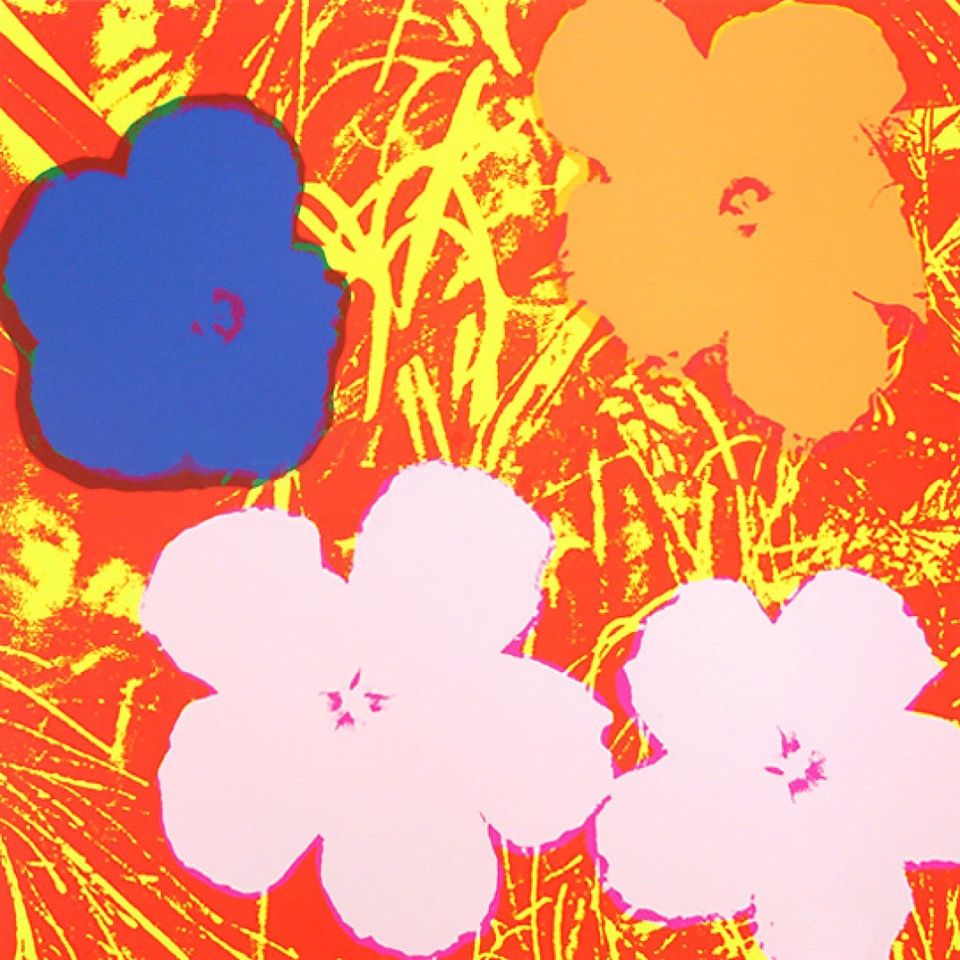 Siebdruck Warhol - Flowers 69