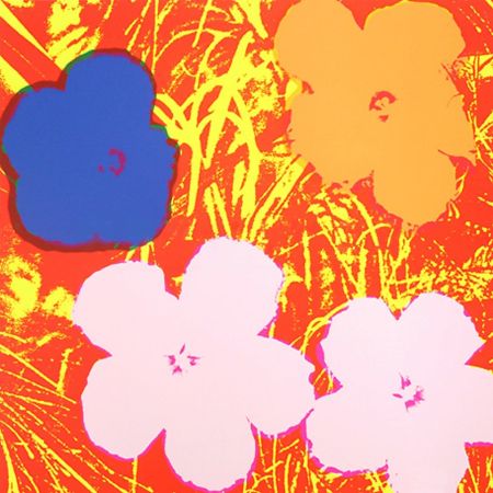 Siebdruck Warhol - Flowers 69