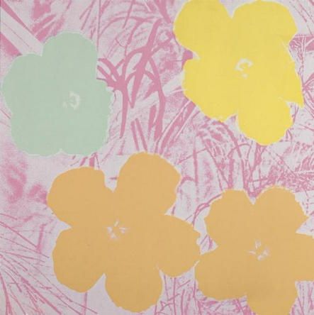 Siebdruck Warhol - Flowers 70