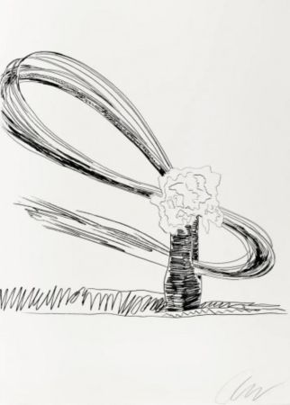 Siebdruck Warhol - Flowers (Black and White)
