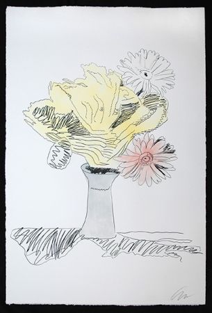 Siebdruck Warhol - Flowers (Hand-Colored)