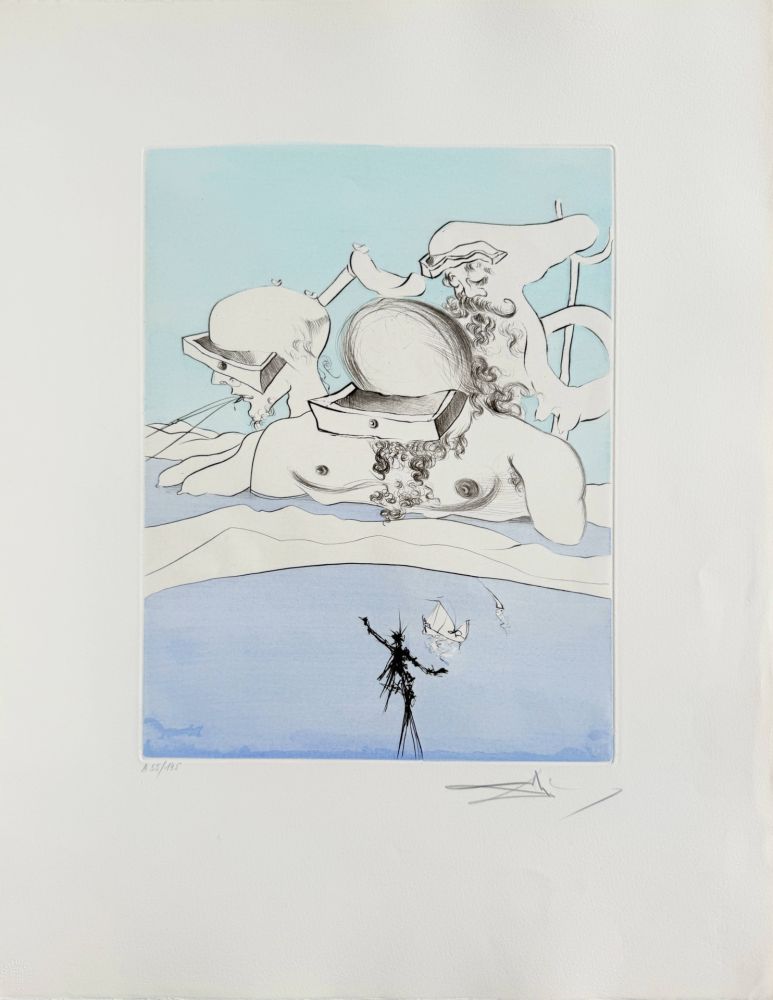 Radierung Dali - Flung Out Like a Fag-end by the Big-Wigs