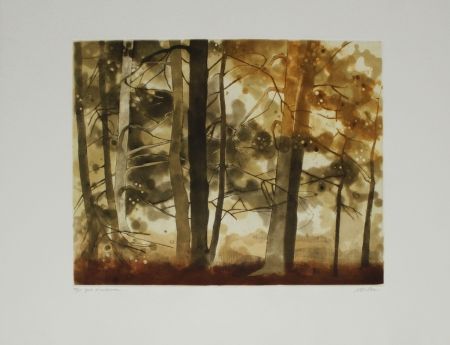 Radierung Und Aquatinta Walker - Forêt d'automne / Autumn Forest