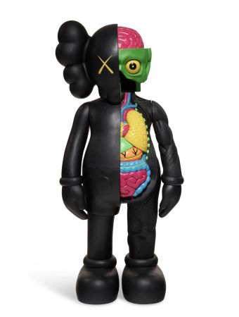 Multiple Kaws - Four Foot Companion - black dissected