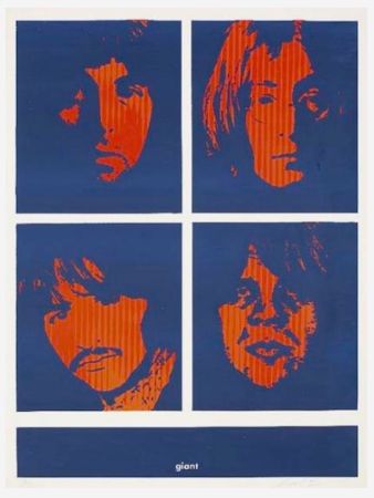 Siebdruck Fairey - Four Giant Beatles