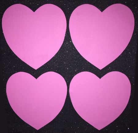 Siebdruck Warhol - Four Hearts