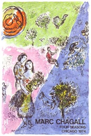 Lithographie Chagall - Four seasons