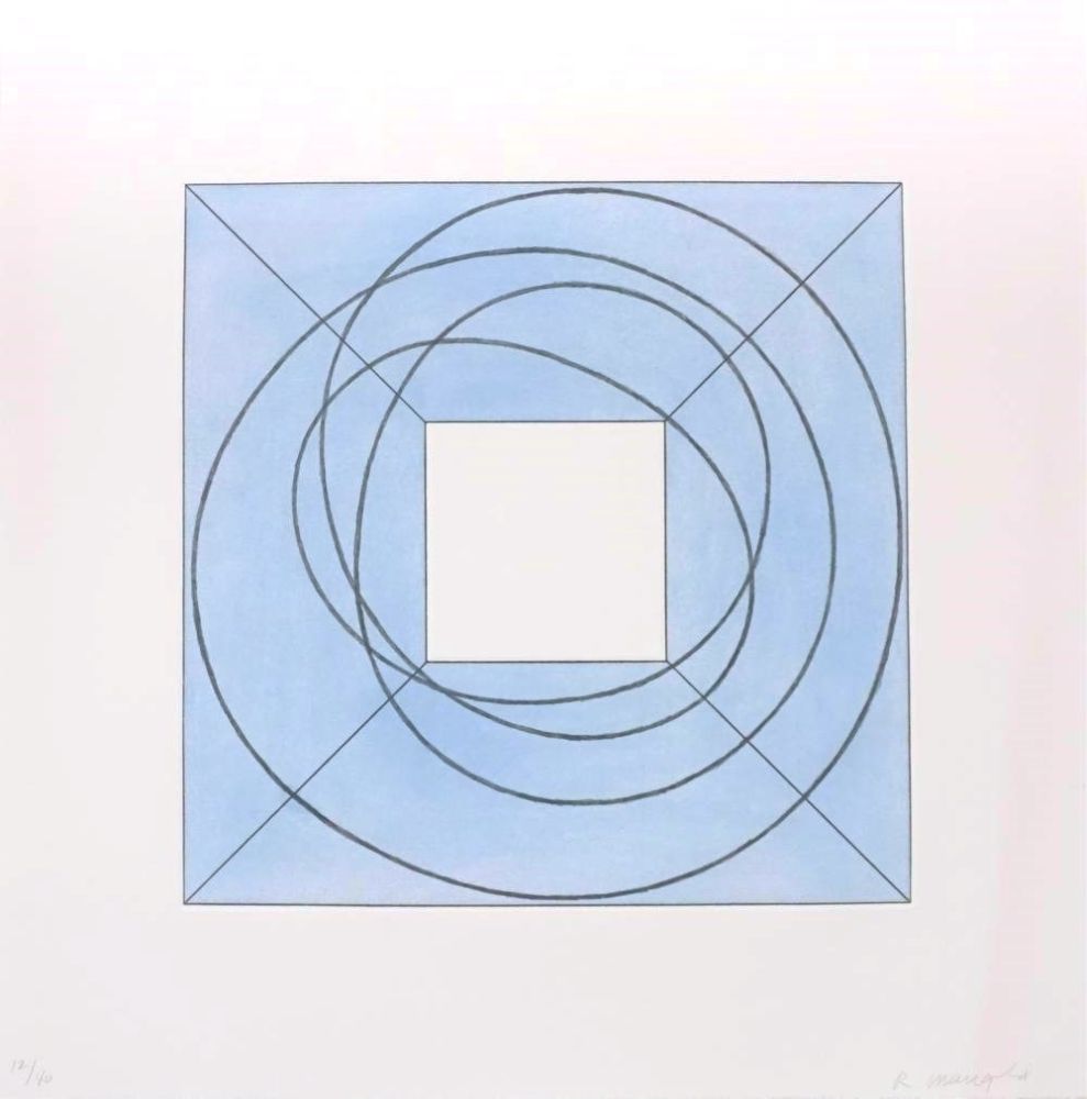 Radierung Und Aquatinta Mangold - Framed Square with Open Center (A)