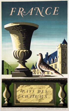 Lithographie Picard Ledoux - France Pays de Chateaux
