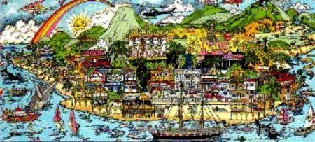 Siebdruck Fazzino - From Maui with Love