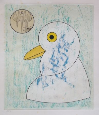 Radierung Und Aquatinta Ernst - From oiseaux en peril