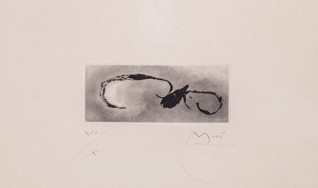 Aquatinta Miró - Frontispice pour Héraclite d'Éphèse, Sans le soleil, malgré les autres astres, il ferait nuit