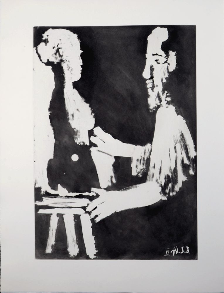 Aquatinta Picasso - Frontispiece, 1966 - A fantastic original etching (Aquatint) by the Master!