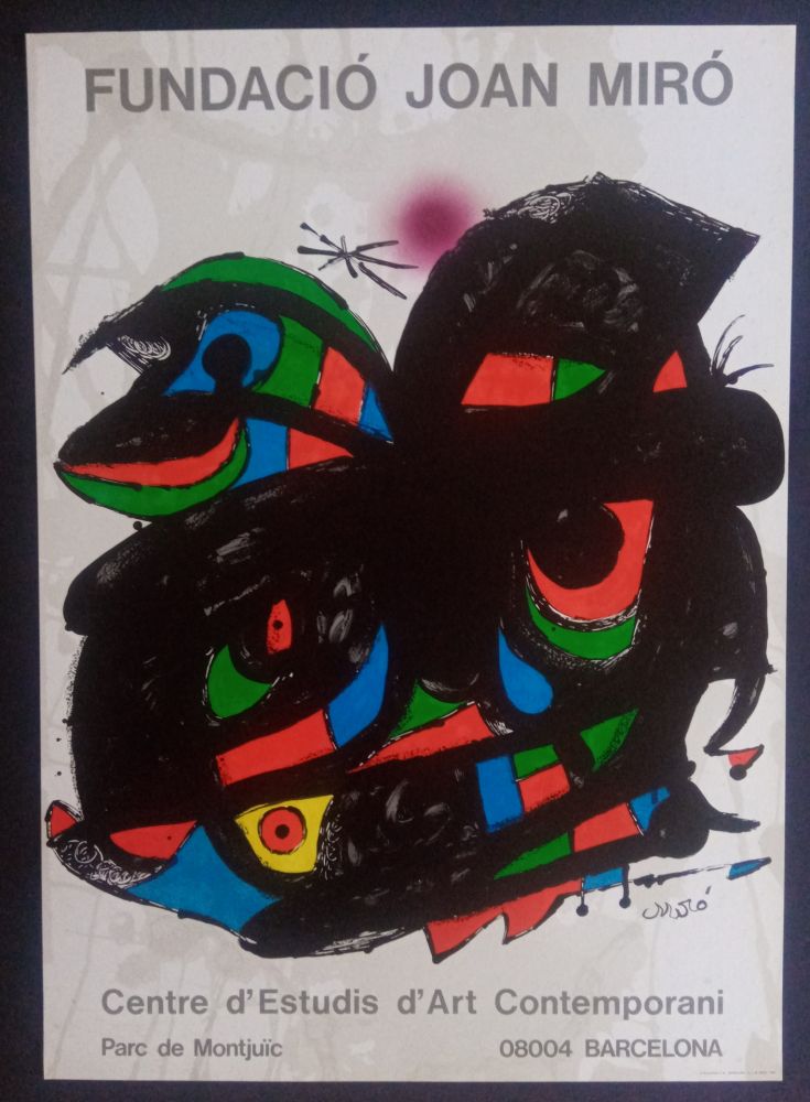Plakat Miró - Fundació Joan Miró - Opening 1976