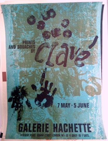 Plakat Clavé - Galeria Hachette 7 May 5 Jun 