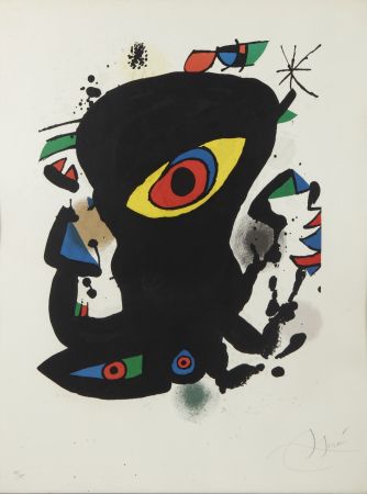 Lithographie Miró - Galeria Maeght Barcelona ( Ref M 932 )