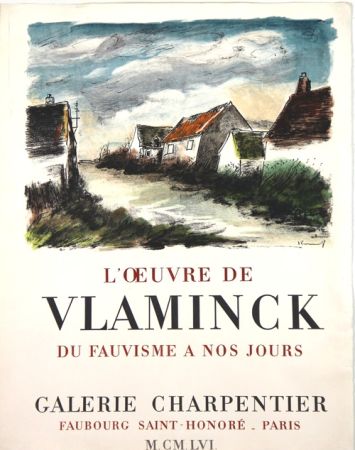Lithographie Vlaminck - Galerie Charpentier 