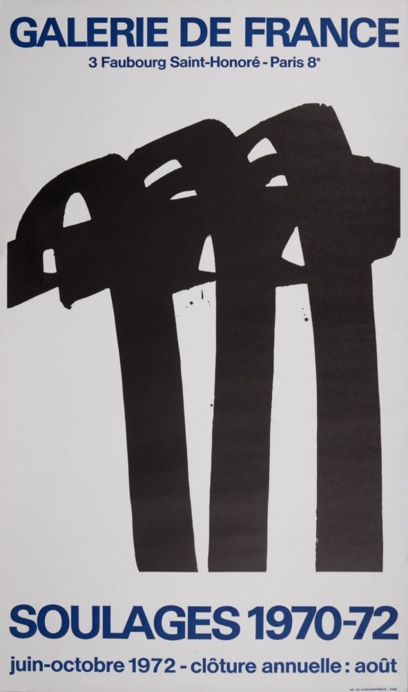 Keine Technische Soulages - Galerie de France, 1972