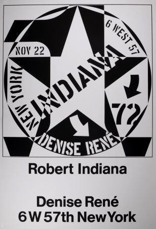 Siebdruck Indiana - Galerie Denise René, 1972.