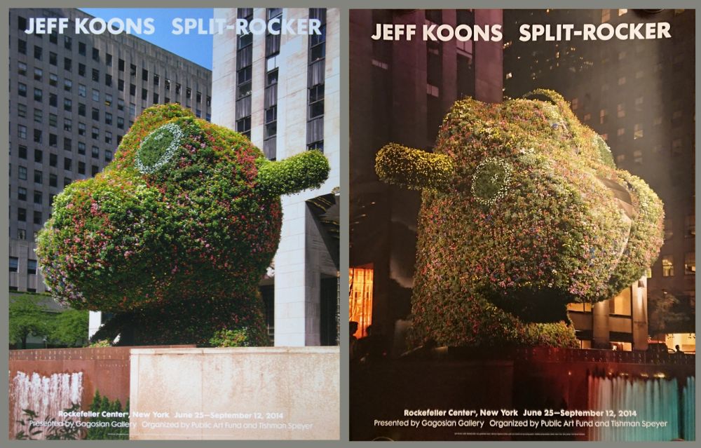 Plakat Koons - '' Galerie Gagosian '' NYC