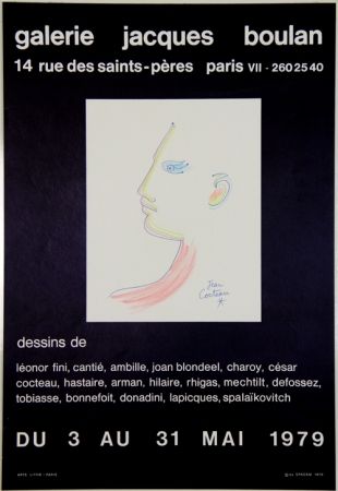 Lithographie Cocteau - Galerie Jacques Boulan