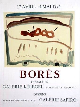 Lithographie Bores - Galerie Kriegel