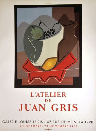 Lithographie Gris  - Galerie Louise Leiris 