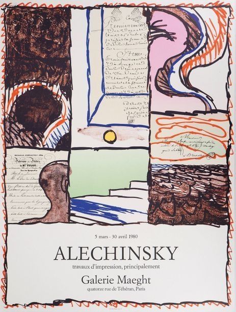 Plakat Alechinsky - Galerie Maeght