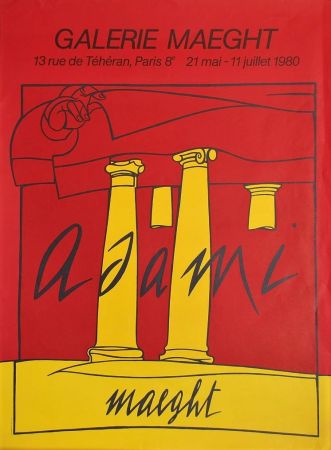 Plakat Adami - Galerie Maeght