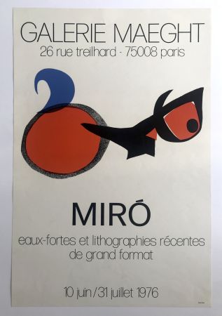 Plakat Miró - Galerie Maeght