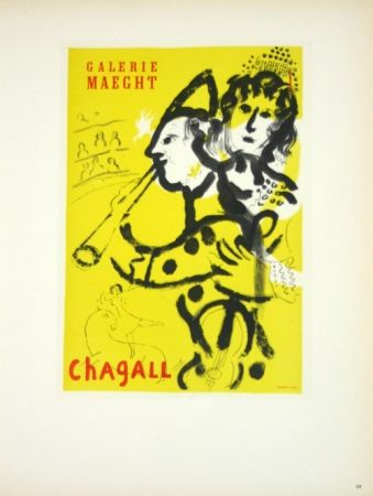 Lithographie Chagall - Galerie Maeght Juin 1957