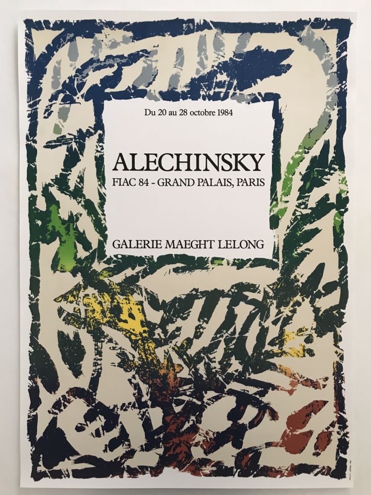 Plakat Alechinsky - Galerie Maeght Lelong - FIAC 84