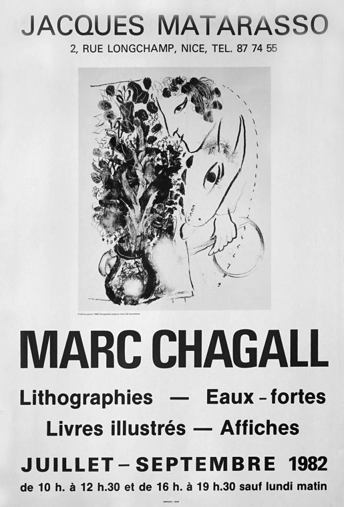 Plakat Chagall - '' Galerie Matarasso ''