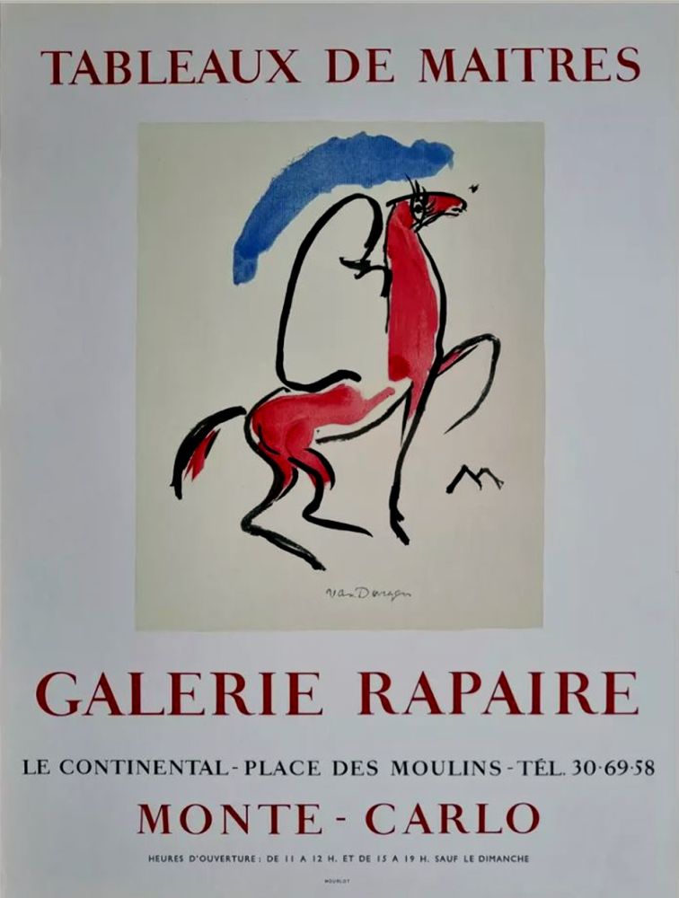 Lithographie Van Dongen - Galerie Rapaire - Monaco