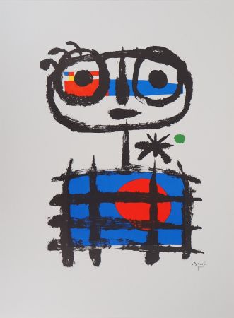 Lithographie Miró - Garçon imaginaire
