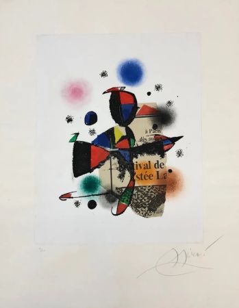 Radierung Und Aquatinta Miró - Gaudi XV
