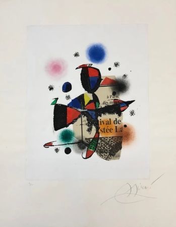 Radierung Und Aquatinta Miró - Gaudi XV
