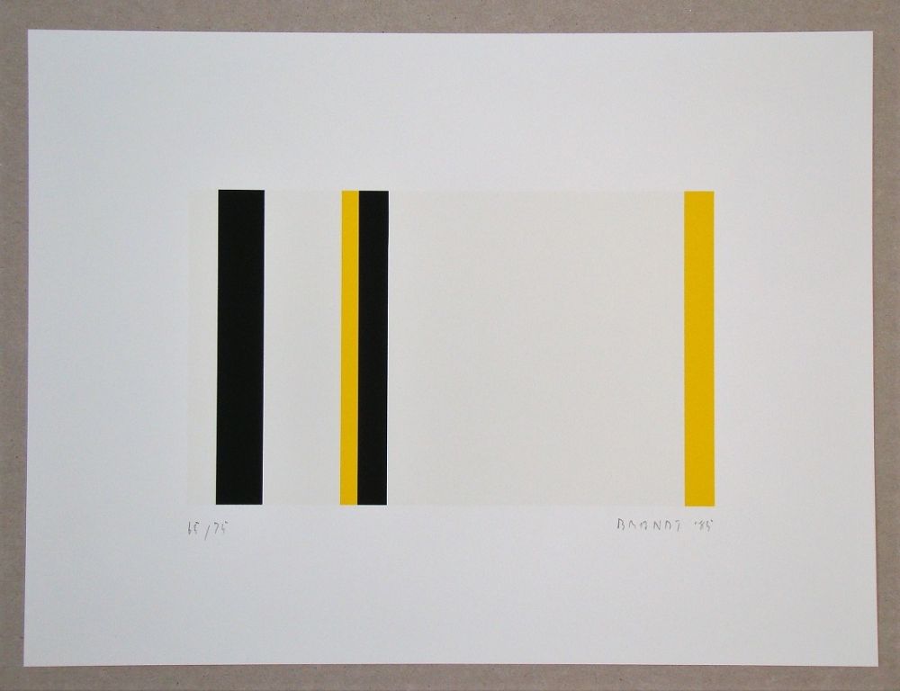 Siebdruck Brandt - Gelb und Schwarz