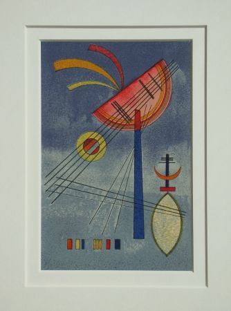 Lithographie Kandinsky (After) - Geneigter Halbkreis