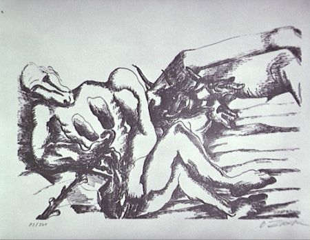 Lithographie Zadkine - Gerion (a)