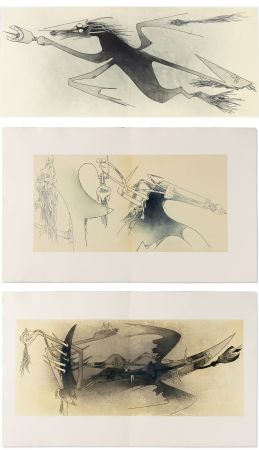 Illustriertes Buch Lam - Ghérasim Luca : APOSTROPH’ APOCALYPSE. 14 eaux-fortes de Wifredo Lam (1967).