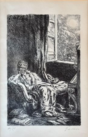 Lithographie Chirico (De) - Giorgio De Chirico  (1888-1978) - Bruno Barilli - Lithograph on paper - 1948