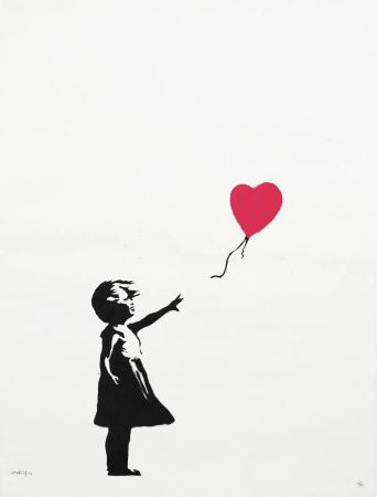Siebdruck Banksy - Girl With A Balloon