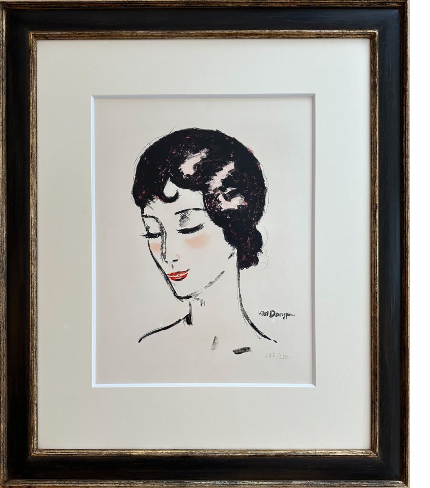 Lithographie Van Dongen - Girl with Lowered Eyes