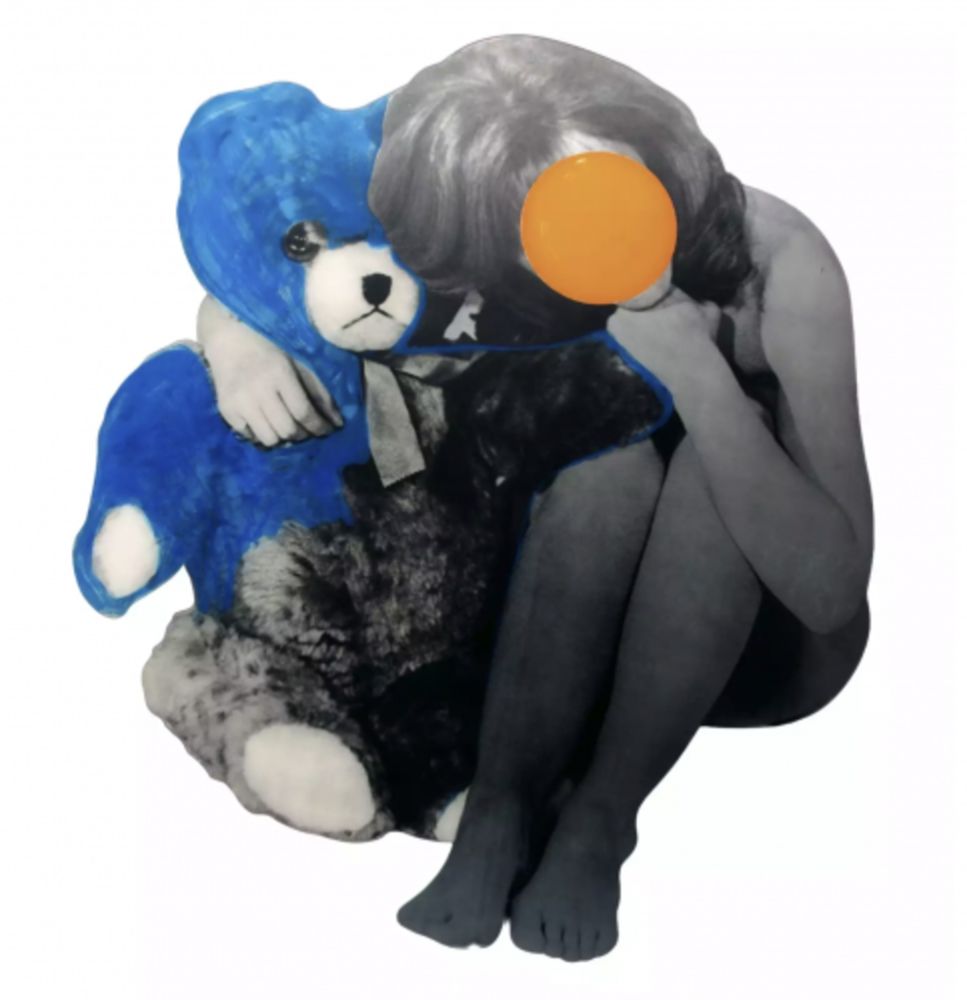Multiple Baldessari - Girl with Teddy Bear