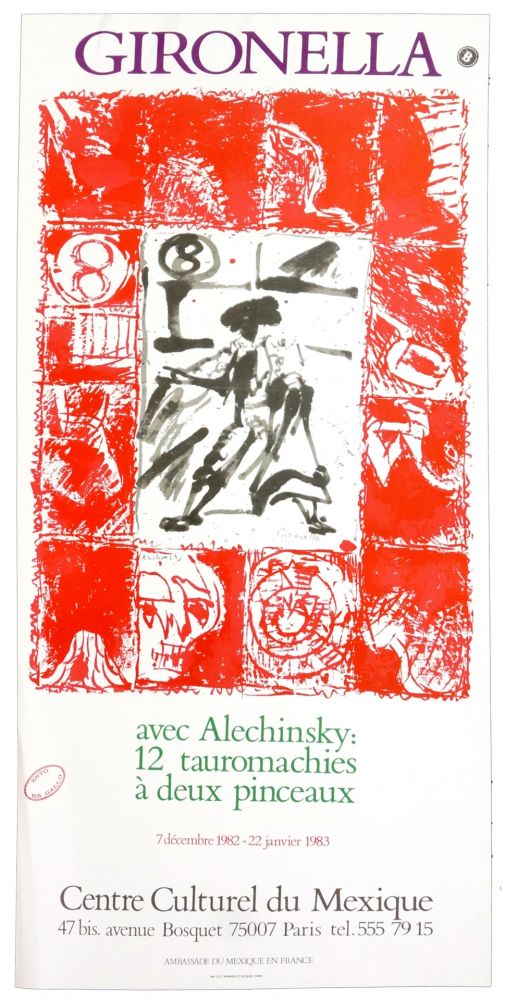 Plakat Alechinsky - Gironella avec Alechinsky, 1982