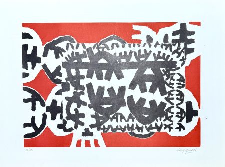 Keine Technische Capogrossi - Giuseppe Capogrossi (1900–1972) - Linocut on paper - 1958