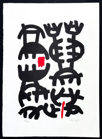 Lithographie Capogrossi - Giuseppe Capogrossi (1900–1972) - Lithography on Fabriano paper - 1957
